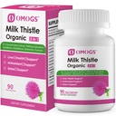 OMOGS Organic Milk Thistle, Herbal Liver Support Milk Thistle Supplement, with Dandelion Root, Glutathione, Berberine HCL &Turmeric, Support Liver Cleanse Detox & Repair, 90 Capsule