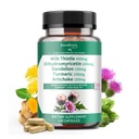 GREENPEOPLE Lymph-Liver Cleanse Detox & Repair - Forza Latte Thistle 30X Extract - Standardized and Concentrated 80% Silymarin w/Vitamin,95% curcuminoids & 17+Liver Health Nutrienti Vegan 120CT