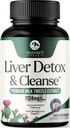 Detox & Repair - Integratore di cardo per la digestione e la salute immunitaria - radice di zenzero, radice di colina e di dadelione - Supporto al fegato di erbe con Silymarin, barbabietola & carciofo - 120 capsule