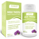 Latte CANLIST Capsule 1000mg, Potent 9:1 Extract, Supporto per la salute del fegato, Detox & Cleanse, Antiossidante & Gut Health, Non OGM, Senza glutine, 90 Capsule