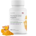 Integratore di supporto del fegato per la salute del fegato & Detox, cardo del latte, supplemento di curcuma con protezione antiossidante, capsule vegetariane, non OGM, Gluten & Soy Free - 60 conte