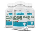 Laboratori giustificati (3 Pack) Miglior respiro Max 40 miliardi di CFU Probiotico Oral Support 180 capsule