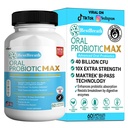 BestBreath Oral Probiotic MAX - 40 miliardi di CFU - Supporto per denti, gomme, orecchie, naso, gola e salute digestiva - 60 capsule (1)