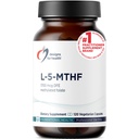 Designs for Health L 5-MTHF - Quatrefolic L Methylfolate Supplemento 1mg (1700mcg DFE) - Integratore di Folato metilato per le donne e gli uomini - Supporta la metilazione - Non OGM, Gluten Free (120 capsule)
