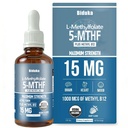 L-metilfolato organico 15 mg + Methyl B12 1000mcg Liquid Drops-60 Servings