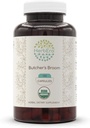 HerbEra Butcher's Broom USDA Organic 120 Capsule | Natural Herbal Supplement | Capsule Vegetariani Organici Certificati e Broom di Macellaio Organico (Ruscus aculeatus) Radice secca (120 Capsule)