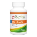 Benessere Risorse B12 e Folate Supplemento - Methyl B12 1000 & Folate metilato per alto assorbimento, senza glutine, supplemento di supporto immunitario, B12 e Folate per MTHFR, 5-MTHF
