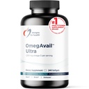 Design per la salute OmegAvail Ultra TG Fish Oil 1200mg - Trigliceride Formula Omega 3 Fish Oil Supplement con DHA/EPA - No Fishy Aftertaste (240 Softgels)