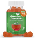 Maxi-Health Vitamin C Gummies con Zinco - Vitamina C Maxi-Health con Zinco per Bambini e Adulti - Supporto respiratorio e Booster immunitario - No Preservatives and Artificial Flavors - 60 Gummies a forma di frutta