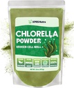 Polvere di clorella organica di XPRS Nutra - Polvere clorofilla della parete della cella rotta - Polvere organica di clorella di clorella per l'immunità - Polvere di clorella amichevole vegana organica per proteina completa (16 oncia)