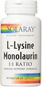 Solaray L-Lysine Monolaurin 1:1 Ratio, 60 capsule (2 Confezione)