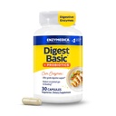 Enzymedica, Digest Basic + Probiotics, Enzimi Digestivi Gentle con 400 Milioni di CFU Culture attive per capsula, 30 Capsule