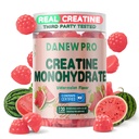 Creatina Monoidrato Gummies 5000mg per uomini e donne, Creatina monoidrato per la forza muscolare, Muscle Builder, Energy Boost, Pre-allenamento supplemento (120 conteggio)-Watermelon Flavor