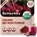 Polvere di radice di barbabietola biologica migliore, certificato USDA - Supplemento di ossido nitrico, Superfood di succo di barbabietola per il cuore sano, supplemento di barbabietola, polvere di barbabietola - 112 Servings, 1 lb