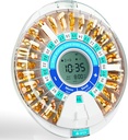 Dispenser automatico di pillole per parabrezza per l'anziano, organizzatore elettronico di pillole mensili con allarme e luce, Dispenser di farmaci Smart Lock 28 giorni, Dispenser di pillole a tempo per le prescrizioni e le vitamine