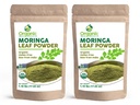Polvere di Moringa organica - 35.28 oz | Confezione di 2 | USDA Organics, Non-OGM, Kosher, Halal, Moringa Olifera Polvere - 100% cruda e naturale, da OSR