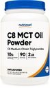 Nutricost C8 MCT olio polvere 2LBS (32oz) - 95% C8 MCT olio polvere