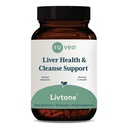 LivTone - Cura del fegato, Integratore di supporto per le donne e gli uomini con Amla, Andrographis & Picrorhiza, Pillole con erbe organiche per Detox naturale - 90 capsule (1 Conte)