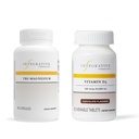 Terapia Integrativa Bundle con Tri-Magnesium, 90 capsule & Vitamina D3 125 mcg, 90 Masticabili aromatizzati - Supporta la funzione cardiaca & Bone Health* - Bone Health Support