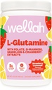 Wellah L-Glutamine Fragola Limonata Aromaed (50 Serve) - 5g L-Glutamina Per Serving, Addolcito con Stevia