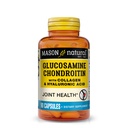 MASON Glucosamina NATURAL Condroitina con Collageno e acido ialuronico, capsule di alimentazione da 45 giorni per giunto normale, mobilità, flessibilità e supporto invecchiante, 90 capsule