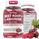 barbabietola Root Gummies & L-Arginina, Nitric Oxide Supplementi per uomini e donne w / barbabietole organiche, B1, B2, B3, B5, B6, Folate, B12 per l'energia Boost & Circulation Support, Sugar Free, 120 Ct