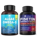 Fisetin Supplement + Vegan Omega-3 olio di alghe