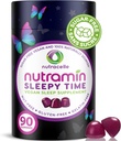 Nutramin Sleepy Time Gummy: The Vegan, Sugar-Free, Natural Melatonin 5mg per il sonno più profondo - No Next-Day Grogginess, Non-Habit Forming Delicious & Drug-Free Allergy-Safe Herbal Sleep Gummies