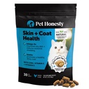 Cat Skin & Coat Salute Crunchy & Creamy Chews - Omegas, Vitamina C + E, Biotin Supplement, Soothes Skin e promuove Shiny Coat, Cat Supplements & Vitamins - Pollo (30-Day Supply)