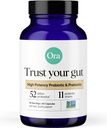Probiotici ora biologici con prebiotici - 52 miliardi di CFU 11 Strains clinicamente studiati per la salute digestiva, fidati del tuo fegato, senza glutine, 60 capsule
