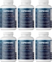 Pillole di supplemento di collagene marino CORREXIKO - 1800mg Peptidi di collagene idrolizzato per porzione con acido ialuronico aggiunto, vitamina C & minerali - per capelli, pelle & unghie - 720 capsule 6 mesi di fornitura