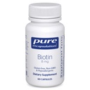 Pure Encapsulations Biotin 8 mg - B Integratore di Vitamina per Soccorrere il Rilievo di Stress, Hair, Skin & Nail Strengthening, Metabolismo, Supporto di Carboidrato e Sistema Nervoso* - con Biotina Premium - 60 Capsule