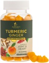 Curcuminoidi curcuma curcuma - 95% Curcuminoidi con curcuma e zenzero, pepe nero per il miglior assorbimento, naturale Vegan Joint Support, Non OGM, Gluten Free, Tasty Peach Flavor - 60 Gummies