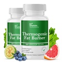 Termogenico Fat Burner per le donne e gli uomini - Appetite Suppressant per la perdita di peso - Include Estratto di tè verde per Bloat Relief - Metabolismo Booster - Confezione da 2