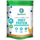 BioTrust Low Carb Lite, 20 Grammi di Grass-Fed Whey Protein Isolate, 100 Calorie, ProHydrolase Digestive Enzymes, Non-GMO, Libero da Soia e Gluten, RBGH-Free (14 Servings) (Orange Cream)