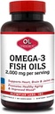 Olimpici Labs Omega-3 Fish Oils, 2000mg per Serving - Aiuta a sostenere la salute del cervello e del cuore, 120 Conte, (73)