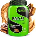 Specie Nutrition Isolyze Whey Protein Powder, 100% Whey Isolate for Muscle Building, 27.5g Protein Per Scoop, No Sugar & Low Fat (Chocolate Peanut Butter, 22 Servings)