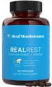 Real Mushrooms RealRest Capsules – Organic Reishi Mushroom and Lemon Balm Extract – Calma, Mindfulness & Wellness Support – Vegan, Non OGM, No Fillers – 60 Count Functional Mushroom Supplement