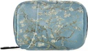 Mandorla Blossom Van Gogh Pill Box 7 giorno Pill Case Bag organizzatore Pillola da viaggio con Zipper Portable Weekly Case Dimensioni compatte per il supporto supplemento di vitamina