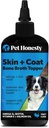 Pet Honesty Dog Skin e Coat Supplemento con olio di salmone per cani - Allergy Itch Relief + Skin & Coat Health, Dog Food Topper Bone Broth con olio di salmone, Collagen, Biotin + Vitamina E (12 oz)