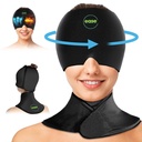 Migraine Relief Cap & Neck Ice Pack Wrap Set - Soothing Headache Relief Cap and Shoulder Cold Pack - Prodotti a compressione calda e fredda per testa e cervicale - Stress, Hangover & Puffy Eyes