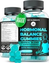 PMS Gummies Equilibrio ormonale Integratori per le donne - Probiotic PMS Vitamins Rilievo di Cramp Mestruale, Flash Caldi Menopause Supporto - PMS Relief con Dong Quai, Chasteberry, Nero Cohosh & Ashwagandha