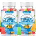 Softbear Zucchero Gummie di Magnesio Libero di Potassio per Adulti Bambini, Integratore di Potassio ad alto assorbimento Gummies Supporta Gambe & Muscolo &amp; Salute Immune, Delizioso Frutto Misto Aroma 120 Conte
