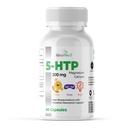 5-HTP 200 MG Plus Calcio e Magnesio per funzioni mood, sonno e cervello – 1 capsula per porzione, 60 capsule