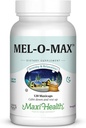 Maxi Salute Mel-O-Max - Melatonina - con radice di valeriana - Sleep Aid - 120 capsule - Kosher