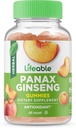 Panax Ginseng supplemento | Grandi Tasting Ginseng Supplementi | Panax Ginseng Extract | Ginseng Gummies per donne, uomini, adulti | 90 Gummies