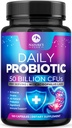 Probiotici 60 miliardi di CFU - 10 Strains + Enzimi Digestivi & Prebiotici - Miglior Probiotico per Donne & Uomini, Supporti Immune, Salute Gut, Costipazione Occasionale, Diarrea, Gas & Bloating - 120 capsule