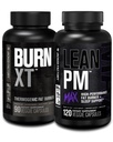 Jacked Factory Burn XT Thermogenic Fat Burner - Appetite Suppressant & Nootropic Energy Booster (90 capsule) & Lean PM Max Perdita di peso ad alta efficienza, Supporto per il sonno | (120 capsule)