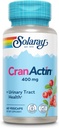SOLARAY CranActin estratto di mirtillo 400 mg - Integratori di mirtilli per le donne e gli uomini - Supporto per la salute della vescica e del tratto urinario con vitamina C - Vegan, garanzia di 60 giorni (60 CT)
