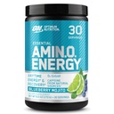 Optimum Nutrition Amino Energy - Pre allenamento con tè verde, BCAA, aminoacidi, Keto Friendly, Estratto di caffè verde, Polvere di energia - Blueberry Mojito, 30 Serve (Packaging May Vary)